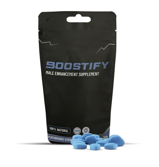 30 X Boostify High Strength for Men’s Endurance & Stamina – 100mg Natural Herbal Energy Support Blue Pills for Men 10 Tablets